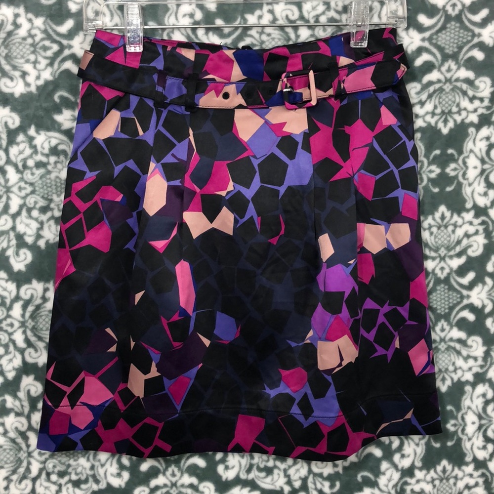 H&M Abstract Print A-line Lined Skirt